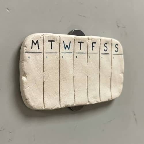 11. Mini Clay Locker Calendar Tile
