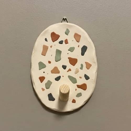 11. Terrazzo-Style Clay Hook