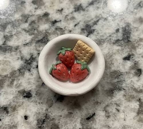 12. Mini Bowl of Strawberries and Cream