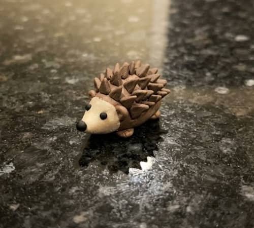 12. Mini Clay Garden Hedgehog