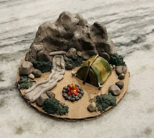 2. Little Mountain Camping Scene