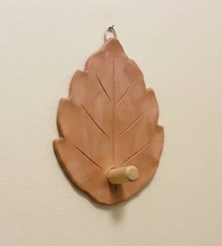 4. Terracotta Leaf Hook