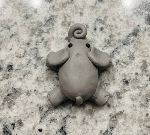 5. Mini Clay Elephant
