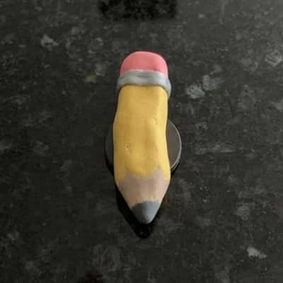 5. Mini Clay Pencil Magnet