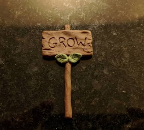 5. Miniature Garden Sign