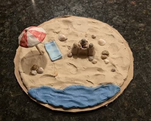 6. Tiny Beach Day Diorama