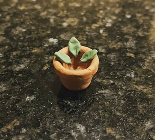 7. Little Clay Flower Pot