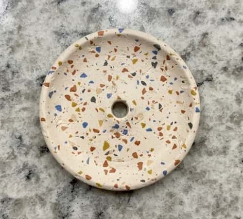 7. Terrazzo Clay Incense Holder