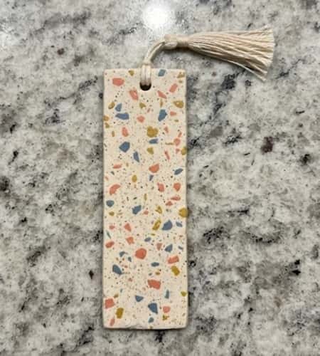 9. Terrazzo Clay Bookmark