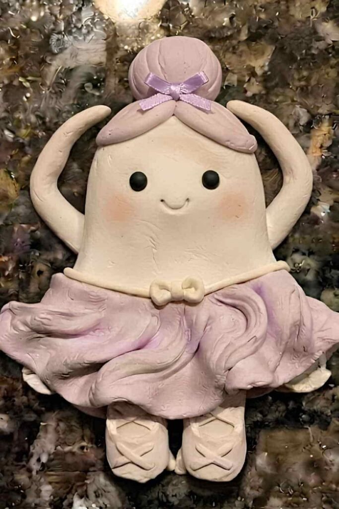 Air Dry Clay Ballerina Ghost Disguise Craft