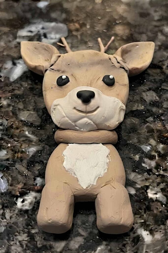 Air Dry Clay Deer Craft