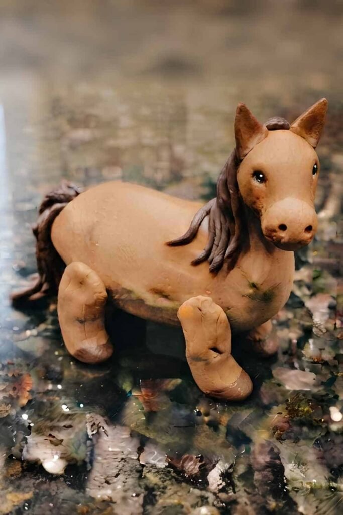 Air Dry Clay Horse Craft