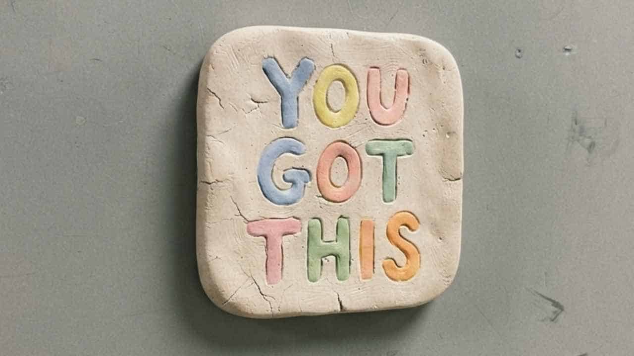 Air Dry Clay Locker Decor - featured