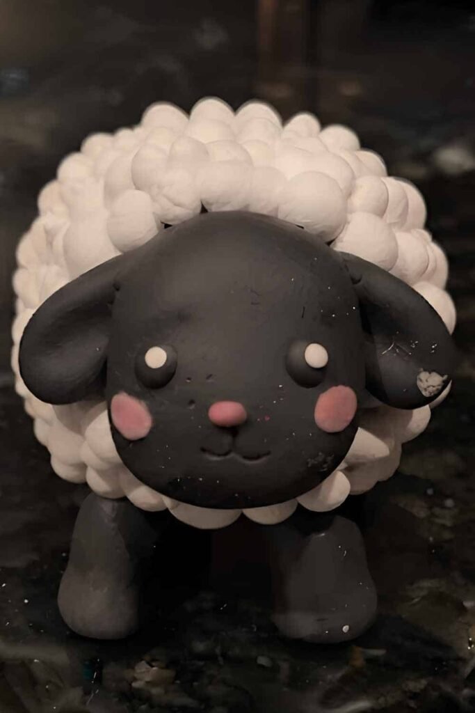 Air Dry Clay Sheep Craft
