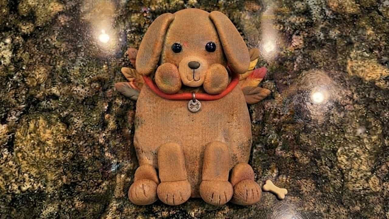 Clay Dog Turkey Disguise Craft for Kids - Featured