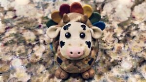 Cow Turkey Disguise Craft For KIDS Using Clay - Featured
