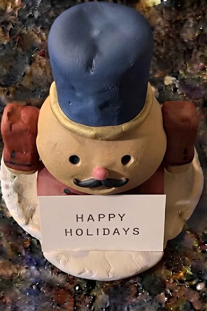 DIY Air Dry Clay Nutcracker Craft