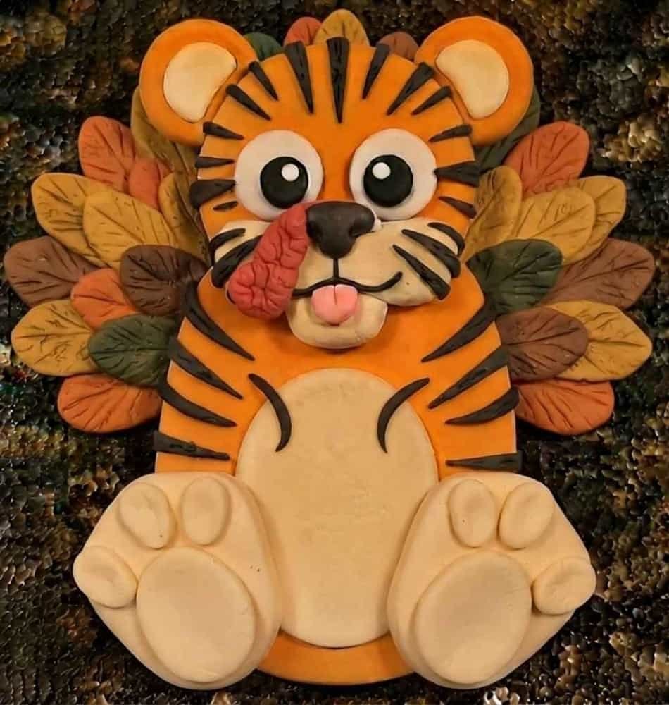 Disguise A Turkey Tiger Clay Craft