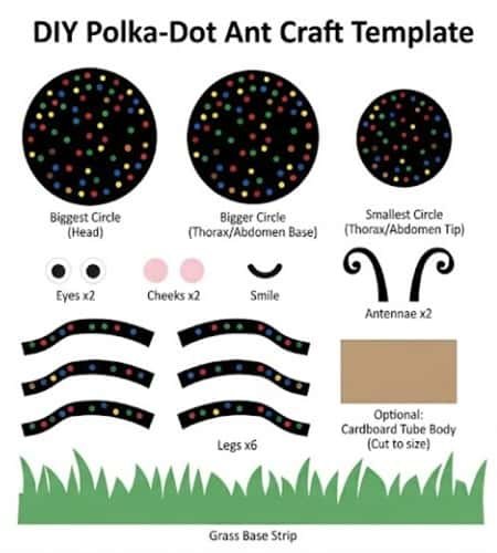Paper Ant Craft - template
