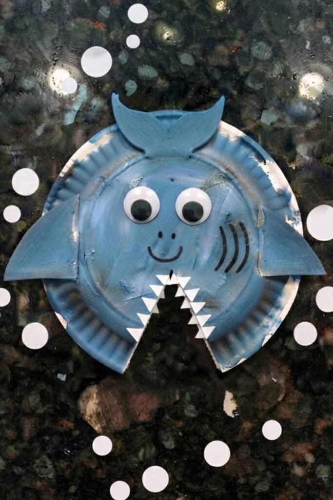 Paper Plate Shark Craft For Kids