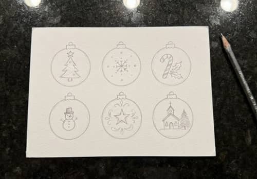 Step 1 - Sketch Your Ornament Shapes
