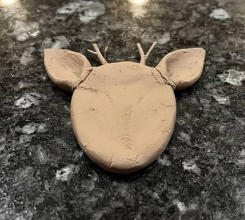 Step 2 - Shape the Ears and Tiny Antlers