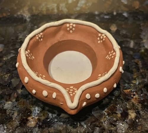 Step 8 - Paint Your Diwali Clay Diya
