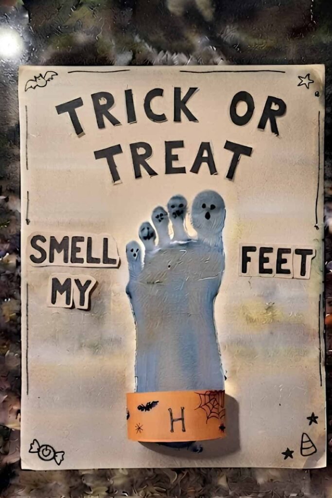 Trick or treat smell my feet craft