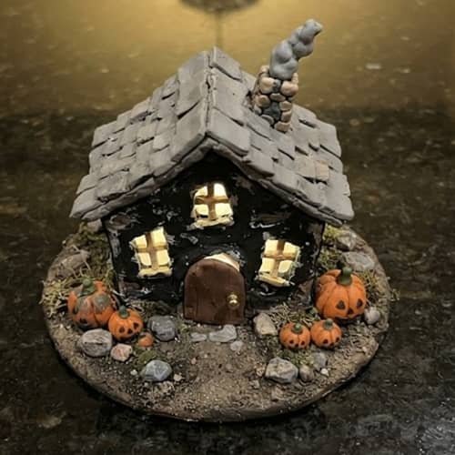 1. Crooked Haunted House at Midnight