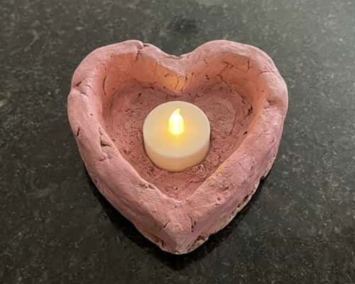 1. Puffy Heart Tea-Light Holder