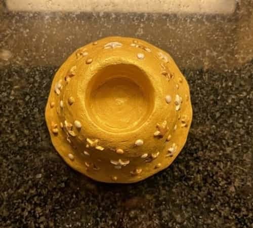 10. Christmas Bell Clay Candle Holder