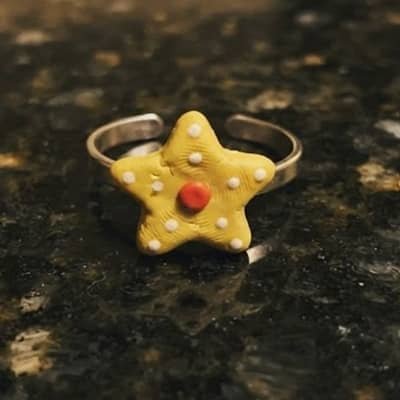 10. Christmas Star Ear Cuff