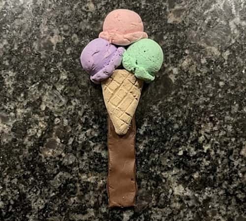 10. Clay Ice Cream Bookmark