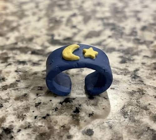 10. Mini Moon Clay Cuff