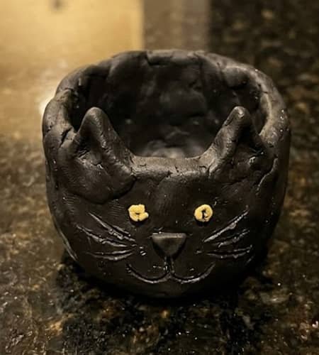 11. Black Cat Paw Trinket Pot
