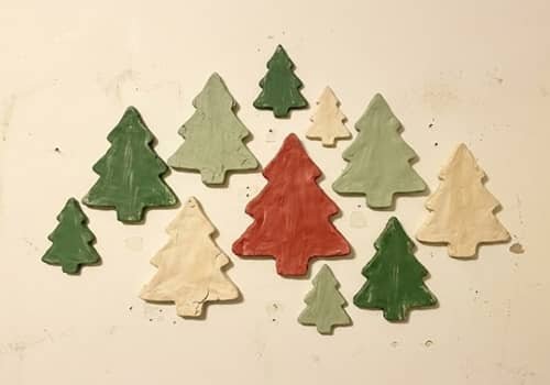11. Clay Christmas Tree Forest