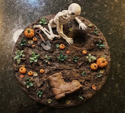11. Skeleton Digging in a Witch's Garden