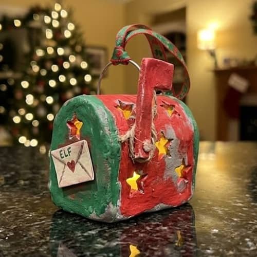 12. Elf Mailbox Lantern