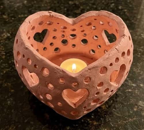 12. Polka-Dot Heart Lantern