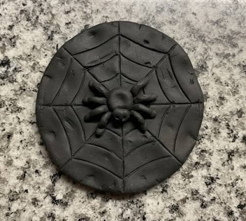 12. Spider Web Clay Magnet