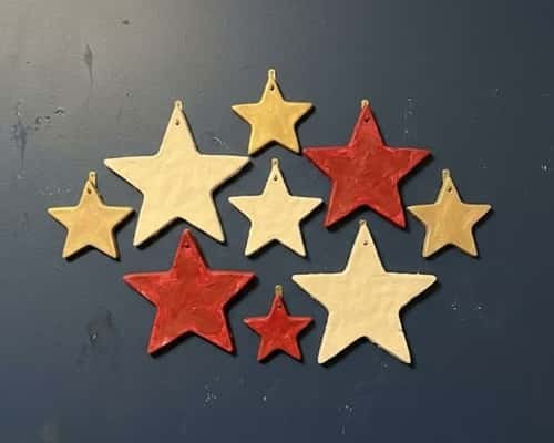 13. Clay Christmas Star Cluster