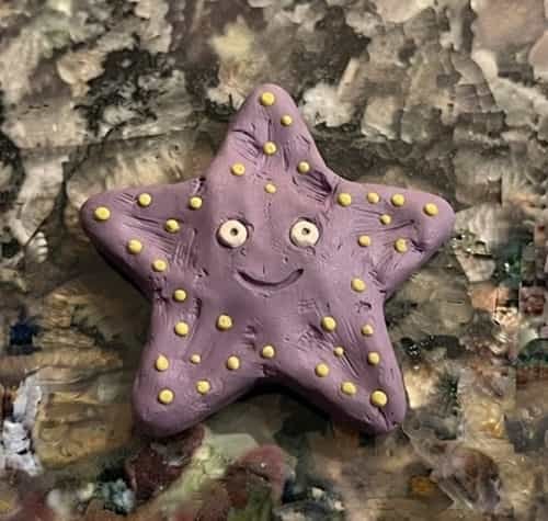 13. Purple Clay Star Magnet