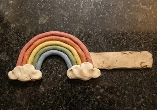 2. Clay Rainbow Bookmark