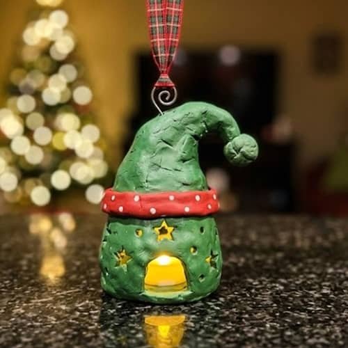 2. Elf Hat Hanging Lantern