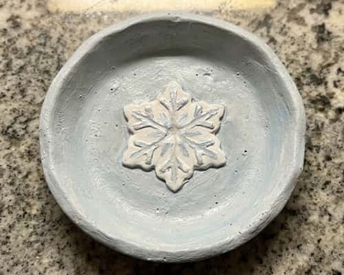 2. January Snowflake Trinket Dish