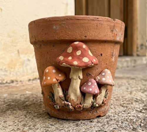 2. Little Mushroom Village Pot