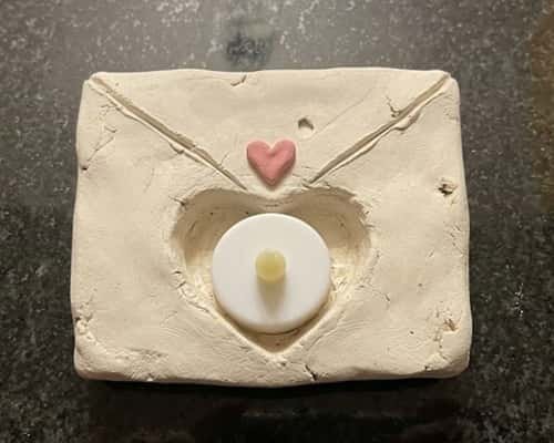 2. Love Letter Clay Candle Dish