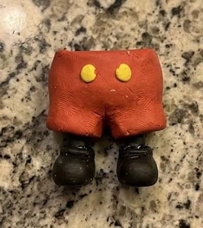 2. Mickeys Tiny Red Shorts