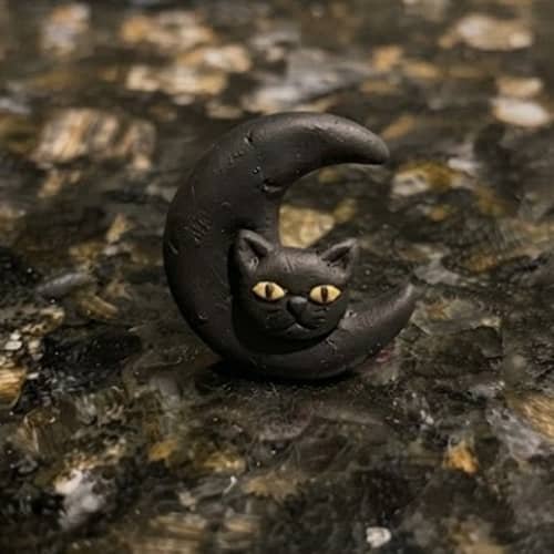 3. Black Cat Moon Cuff