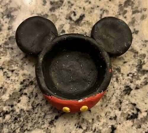 3. Make a Mickey Ear Clay Bowl